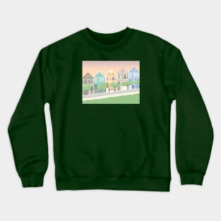 Painted Ladies, San Francisco, California Crewneck Sweatshirt